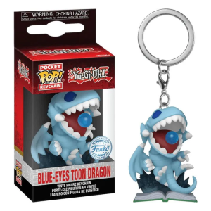 Yu-Gi-Oh! Llavero Pocket POP! Vinyl Blue-Eyes Toon Dragon 4 cm