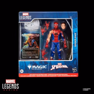 Marvel Legends Magic: The Gathering Figura Battle-Damaged Spider-Man (con carta exclusiva metalizada) 15 cm