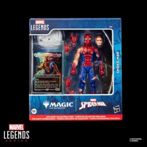 Marvel Legends Magic: The Gathering Figura Battle-Damaged Spider-Man (con carta exclusiva metalizada) 15 cm