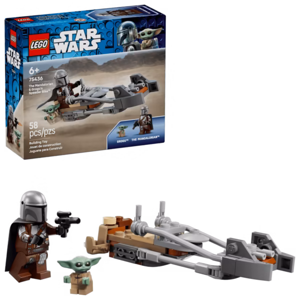 75436 -  Lego Star Wwars Moto Speeder del Mandaloriano y Grogu