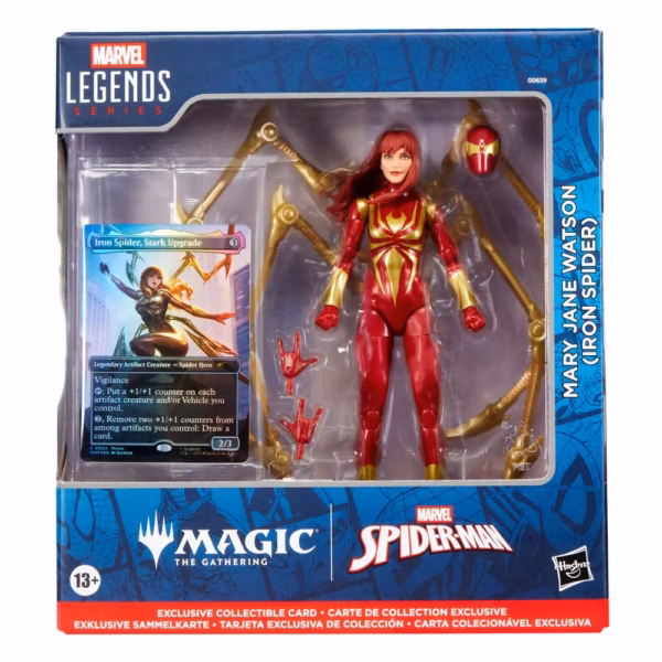 Marvel Legends Magic: The Gathering Figura Mary Jane Watson (Iron Spider) (con carta exclusiva metalizada) 15 cm