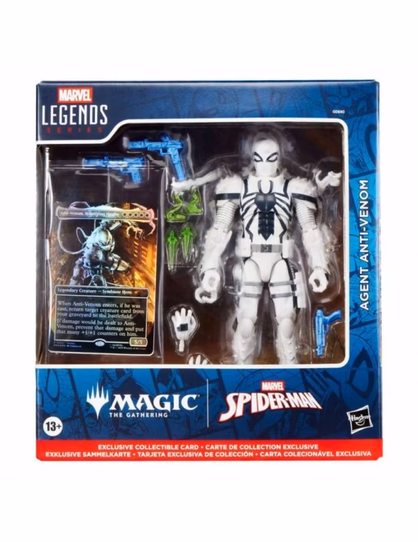 Marvel Legends Magic: The Gathering Figura Agent Anti-Venom (con carta exclusiva metalizada) 15 cm