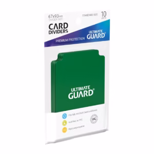 Ultimate Guard Card Dividers Tarjetas Separadoras para Cartas Tamaño Estándar Verde (10)