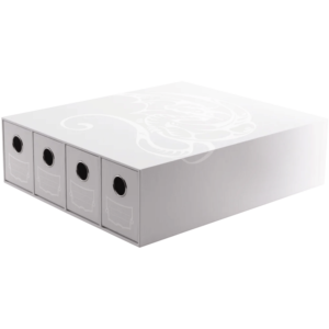 Fortress Card Drawers (4 cajones horizontales) - Blanco