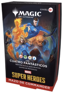 MTG - Mazo Commander  Super Heroes Los Cuatro Fantásticos - ESPAÑOL