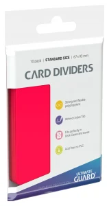 Ultimate Guard Card Dividers Tarjetas Separadoras para Cartas Tamaño Estándar Rojo (10)