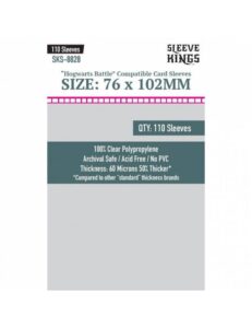 [8828] Sleeve Kings Hogwarts Battle Large Sleeves (76x102mm)