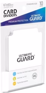 Ultimate Guard Card Dividers Tarjetas Separadoras para Cartas Tamaño Estándar Blanco (10)