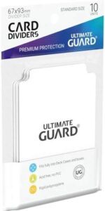 Ultimate Guard Card Dividers Tarjetas Separadoras para Cartas Tamaño Estándar Blanco (10)