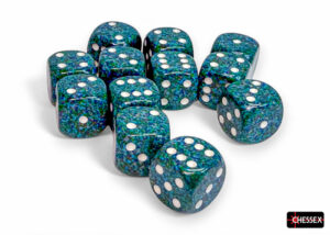 Speckled® 16mm d6 Ocean Stone Dice Block (12 dice)