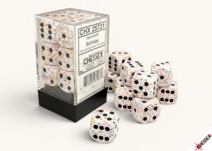 Speckled® 16mm d6 Birthday Dice Block (12 dice)