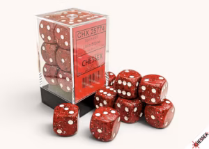 Speckled® 16mm d6 Lava Stone Dice Block (12 dice)