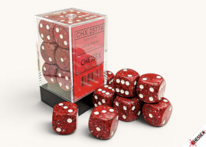 Speckled® 16mm d6 Lava Stone Dice Block (12 dice)