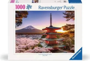 Puzzle Mount Fuji Cherry Blossom View (1000 piezas)